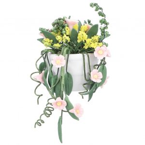 1 :12 Maison de poup&eacute;e Mini Marguerite Fleur Panier R&eacute;aliste Portable Maison De Poup&eacute;e Accessoires Pour Enfants 3-6 Ans - Neuf