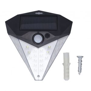 Hjlian Applique Murale Solaire 3 Modes, Detection De Mouvement, Etanche Ip65, 36 Led, Eclairage D'exterieur Pour Cour, Porche, Jardin - Neuf