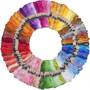 Kalanka-Fil À Broder Embroidery Floss, 100 Couleurs Kit Pour Bracelets Brésiliens, Loisirs Créatifs, Point De Croix, 8m, 6 Brins, Fil A Coudre Threads - Neuf