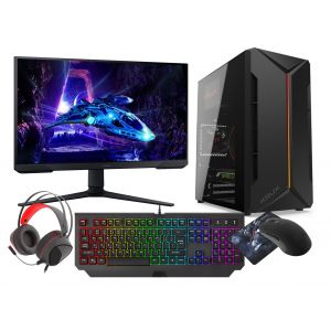 VIST Astro PC Gaming Ryzen 5 8600G AI - RAM 32Go - AMD Radeon 760M - SSD 1 To - WIFI - LCD 24 180Hz - Windows 10 Pro - Neuf