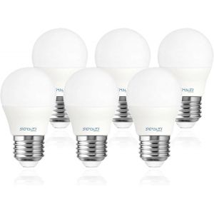 Kalanka-- Ampoule Led E27 6w (&Eacute;quivalent 50w) - 550 Lumen - Blanc Neture 4000k - Culot Edison &Agrave; Vis E27 - Lampe Led G45 Mini Globe - Lot De 6 - Neuf