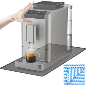 KALANKA-Base de Coussinets pour Machine à Café Tapis en Silicone Tapis Machine à Café 48x30cm | avec Petite Sous-Couche en Tissu pour Entièrement Automatique - Neuf