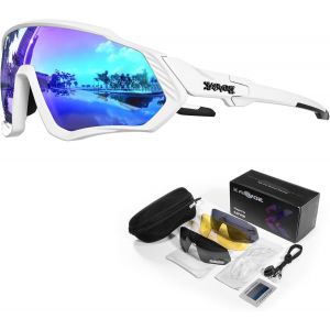 Lunettes De Soleil Polarisantes Pour Cyclisme, Ensemble De 5 Ou 1 Verres Interchangeables, Lunettes Sportives Pour Hommes Et Femmes K9408[Z776] - Neuf