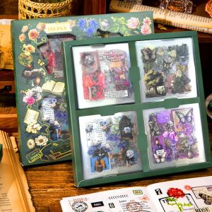 488 Pi&egrave;ces/100 Feuille Autocollant Scrapbooking,Scrapbooking Sticker Scrapbooking Autocollant Stickers Scrapbooking Mat&eacute;riel Scrapbooking Pour Diy Journal Cahier Album Vert - Neuf