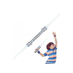 Lot de 2 &eacute;p&eacute;es laser lumineuses &agrave; LED avec effets sonores - Argent - Neuf