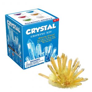 1set Crystal Growth Exp&eacute;rience Exercice S&ucirc;r Capacit&eacute; De R&eacute;flexion Kit De Croissance De Cristaux En Plastique Jouet Pour Home_Yellow - Neuf