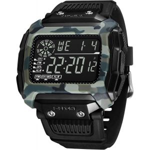 Eryi-Montre Homme Digitale 50m Étanche Militaire Montre Pour Homme Led Alarme Calendrier Chronographe Silicone Bracelet Sport Montres - Neuf