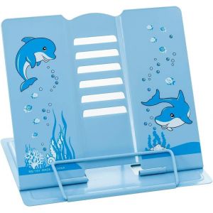 Support De Lecture Pour Livre,Support Livre En Métal Réglable,Porte-Livre En Métal Pliable,Support Livre De Cuisine Réglable,Pour Tablette,Recette,Manuel,Partitions(Bleu) - Neuf