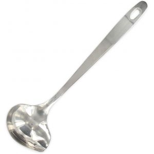 Eryi-40694 Cuillère À Sauce Inox, Louche, Ustensile De Cuisine, Louche À Sauce, Louche À Crêpes, Acier Inoxydable, Argent, 28,5 X 7,5 Cm - Neuf
