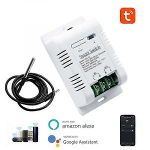 Thermomètre Wifi Tuya 16A 3000W avec surveillance de la consommation d'énergie - Neuf