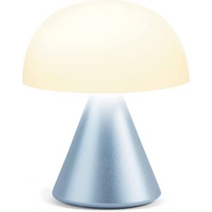MINA Mini Lampe Champignon sans fil rechargeable,lampe LED &agrave; poser ou de chevet,&agrave; variateur d'intensit&eacute;,jusqu'&agrave; 12h d'autonomie-Bleu Clair - Neuf
