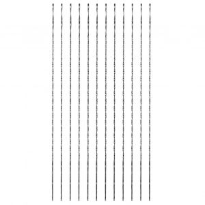 Lames de scie &agrave; chantourner 12 pi&egrave;ces avec dents en spirale pour la d&eacute;coupe du bois, du m&eacute;tal et du plastique (#7) - Neuf