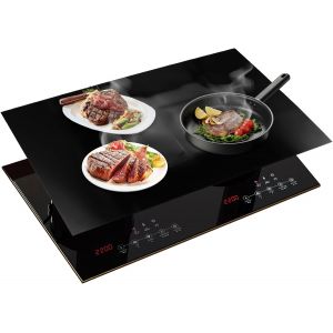 JEXNOVASHOP-Grand tapis de protection pour plaque &agrave; induction, 78 x 52 cm, tapis en silicone, tapis de protection &agrave; induction, tapis de protection en silicone, r&eacute;sistant &agrave; la chaleur, pour induction - Neuf