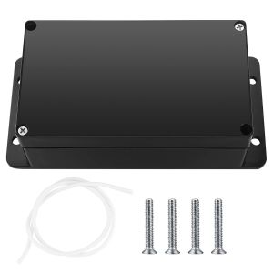 Bo&icirc;te de jonction pour &eacute;lectronique, bo&icirc;te de d&eacute;rivation &eacute;tanche IP65, bo&icirc;te de distribution murale, bo&icirc;te de projet &eacute;lectronique, bo&icirc;te de connexion, avec oreilles (noir avec oreilles, 158x90x60mm) - Neuf