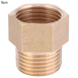 Raccord rapide pour tuyau en laiton BSPP femelle vers male (G1/2""), 5 pieces - Neuf