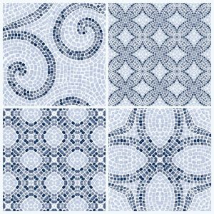Eryi-Dalle Pvc Adhésive Sol Roman Mosaïque - 11 Pièces - Imperméable Autocollant - Carrelage Revêtement Carreaux Pour Salle De Bain, Cuisine & Salon 30x30 Cm - Neuf
