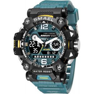 8072 Montre Militaire D'ext&eacute;rieur Num&eacute;rique Led &Eacute;tanche Pour Homme.[J581] - Neuf