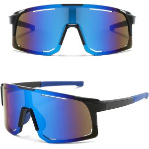 Lunettes De Soleil De Sport Pour Homme Et Femme - Lunettes De Soleil Polaris&eacute;es Pour Activit&eacute;s De Plein Air, Vtt, V&eacute;lo De Route, Cyclisme, Ski, Lunettes De Soleil Avec Uv400, Color&eacute;[Z1346] - Neuf
