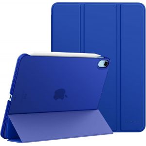 Étui Pour Ipad Air 11 Pouces (M3 2025/M2 2024), Étui Pour Ipad Air 5e/4e Génération 2022/2020 10,9"",Coque Mince Et Intelligente En Pc Dur Translucide,Compatible Avec Touch Id, Bleu Klein - Neuf