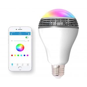 Ampoule Connect&eacute;e Bluetooth Avec Haut-Parleur Multicolore Et Contr&ocirc;le Sans Fil - Neuf