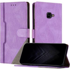 Sansh-Étui Pour Samsung Galaxy Xcover 4/ Xcover 4s, Housse En Cuir Pu Avec [Protection Antichoc Tpu] [Fonction Support] [Porte-Cartes ] Antichoc Magnétique Coque Pour Galaxy Xcover 4 - Violet - Neuf