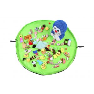 Tapis de jeu pour enfants de 150 cm de diamètre (vert), organisateur de jouets sac de rangement pliable pour bébé pour enfants de 60 pouces - Neuf