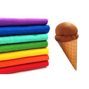 Rouleaux De Feutrine Non Tiss&eacute;e Pour Projets De Bricolage De No&euml;l - 7 Couleurs, 90 X 20 Cm - Neuf