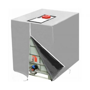 B&acirc;che de protection pour cuve IBC 1000L, imperm&eacute;able, anti-poussi&egrave;re et anti-UV - Neuf