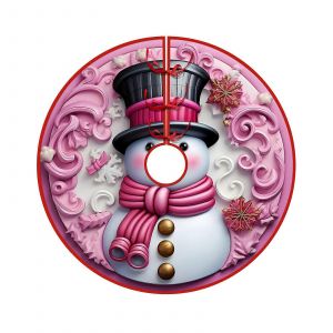 Jupe de sapin de No&euml;l rose &agrave; paillettes en velours de 91 cm (36 pouces), style vintage, id&eacute;ale pour d&eacute;corer un sapin de No&euml;l ou une f&ecirc;te. - Neuf