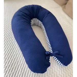 Coussin De Grossesse - Coussin D'allaitement - 170 Cm - Coussin De Positionnement Lat&eacute;ral 100 % Coton - Avec Housse Amovible - Coussin Ergonomique Pour Dormir (Gaufr&eacute; Vieux Rose/Gris Lisse) - Neuf