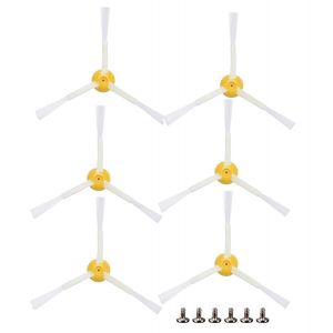 VVSUN Pack de 6 Brosses Latérales de Remplacement pour IRobot Roomba 900, 800, 700, 600 Modèles de la Série (Modèles 960, 980, 985, 860, 870, 877, 880, 890, 891, 895, 805, 761, 770 - Neuf