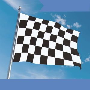 Mevronisshop-Drapeau Damier 150 X 90 Cm Drapeau Blanc Noir Avec 2 ?Illets Métalliques Fanion Drapeaux De Course Tissue Drapeau F1 Parfait Pour Les Festivals Manif Decoration Extérieur Jardin Défilé - Neuf