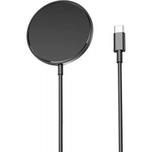 JGD-for iphone 15 Chargeur &iquest;MFi Certifi&eacute;&iquest; 15W Chargeur Induction,for iPhone Rapide Magn&eacute;tique sans Fil Compatible avec iPhone 16/17/15/14/14 Plus/14 Pro/14 Pro Max/13/12/11/X/XS/SE/XR - Noir - Neuf