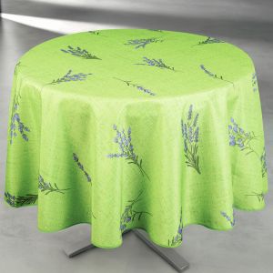 Nappe Anti-T&acirc;che Ronde Motif Lavande - Neuf