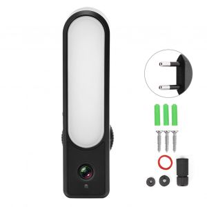 Camera Wi-Fi 1080p, Vision Nocturne, Etanche Ip66, Detecteur De Mouvement, Lampe Pour La Maison Et Le Jardin, Compatible Avec Tuya 100-240veu - Neuf