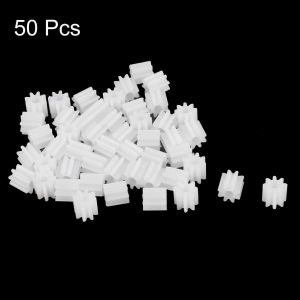 50Pcs 082A / 142A Engrenage en plastique 8/14 dents 05 Engrenage de réduction de moule Engrenages à vis sans fin en plastique Pièces de moteur Accessoires de jouet pour robot de voiture RC - Neuf