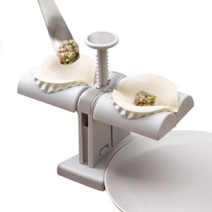 Machine À Raviolis Automatique, Moule À Raviolis À Double Tête, Moule À Empanadas, Ustensiles De Cuisine, Préparez Deux Raviolis À La Fois - Neuf