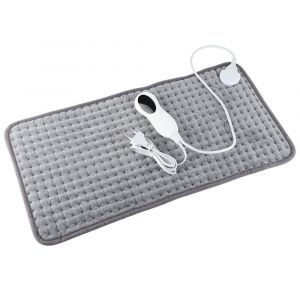 Couverture Chauffante 30 X 59 Cm, Minuterie Et 10 Réglages De Chauffage - Lavable En Machine - Tapis Électrique - Protection Contre La Surchauffe - Pour Genoux, Cou, Pieds Et Hanches - Neuf