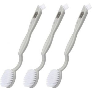 Brosse De Lavage De Chaussures À Double Extrémité, 3 Pièces De Nettoyage Ménager Professionnel - Neuf