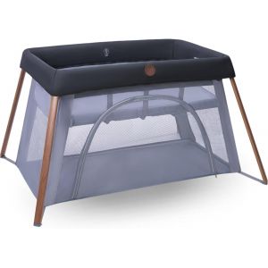 Max Iris2, Lit Parapluie Bébé Avec Matelas 2 En 1, 0-3 Ans, 0-15 Kg, Lit De Voyage Bébé, 2 Niveaux De Couchage, Fenêtre D'accès Latérale, Pliable & Léger, Matelas Extensible, Essential Graphite - Neuf