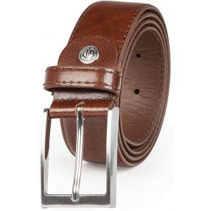 Ceinture Homme De Cuir De Vachette,35 Mm Large Et 3,8 Mm Fort,Ajustable,Ceinture,Ceinture De Cuir,Ceinture Classique,Avec Couture Double,Xxl,Mogano,Größe/Size:125 - Neuf