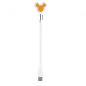 HJLIAN Lampe de bureau LED USB flexible et lumineuse, style dessin anime, pour ordinateur portable, PC, blanc - Neuf