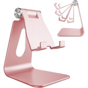 Support De Téléphone Réglable,Support De Téléphone Multi-Angle Pour Iphone 16 15 14 13 Pro Max 12 11 Xs Max X 8 7 6 Plus Samsung S10 S9 Smartphones,Or Rose.[S10] - Neuf