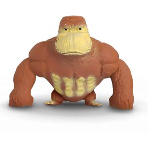 Jouets gonflables Gorilla (marron) en latex souple pour enfants, garçons et filles, à rebond lent et à décompression. - Neuf