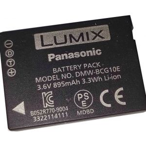 Rechange Li-ION Batterie Compatible DMW-BCG10 Panasonic DMW-BCG10E pour Panasonic Lumix DMC-ZS1, DMC-ZS3, DMC-ZS5, DMC-ZS6, DMC-ZS7, DMC-ZS8, DMC-ZS9, DMC-ZS10, DMC-ZS15, DMC-ZS20, DMC-ZS25, DMC-ZX1 - Neuf