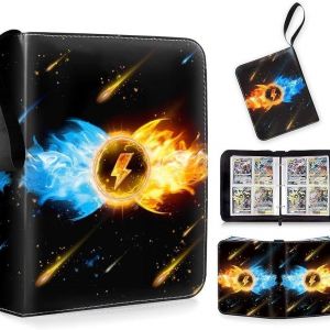 Mdy-Classeur Carte(50 Pages 400 Cartes Capacité) Album Pour Cartes¿Classeur De Carte,Album Carte Pour Cartes, Capacité De Cartes À Collectionner, Classeur, Portable, Etanche, Collection De Cartes - Neuf
