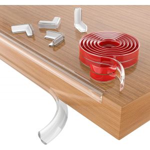 Protege Coin De Table Bebe Transparent,3m Pr&eacute;-Adh&eacute;sif Protection Meuble B&eacute;b&eacute; Avec 4 Protection Angle,Pvc Coin De Table Protection Pour Tiroirs Armoires Meubles - Neuf