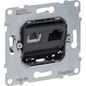 , Seano 765089 Prise De Donn&eacute;es Rj11 + Rj45 Cat.6 Utp Avec Connecteur Rj11 Pour T&eacute;l&eacute;phone Et Connexion De Donn&eacute;es (Rj45, Cat.6, Utp) - Neuf