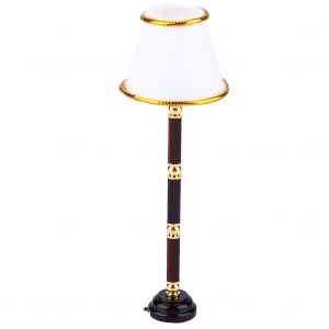 Mini Lampadaire En Metal 1:12, Accessoire Delicat Pour Maison De Poupee (Type Led) - Neuf