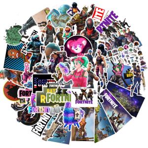 100 F&oacute;rtnite Jeu Autocollants Vinyle Imperm&eacute;able pour Bricolage D&eacute;coration Moto Doodle Style - Ordinateur V&eacute;lo Skateboard Skis Bagages Macbook Ipad - Neuf